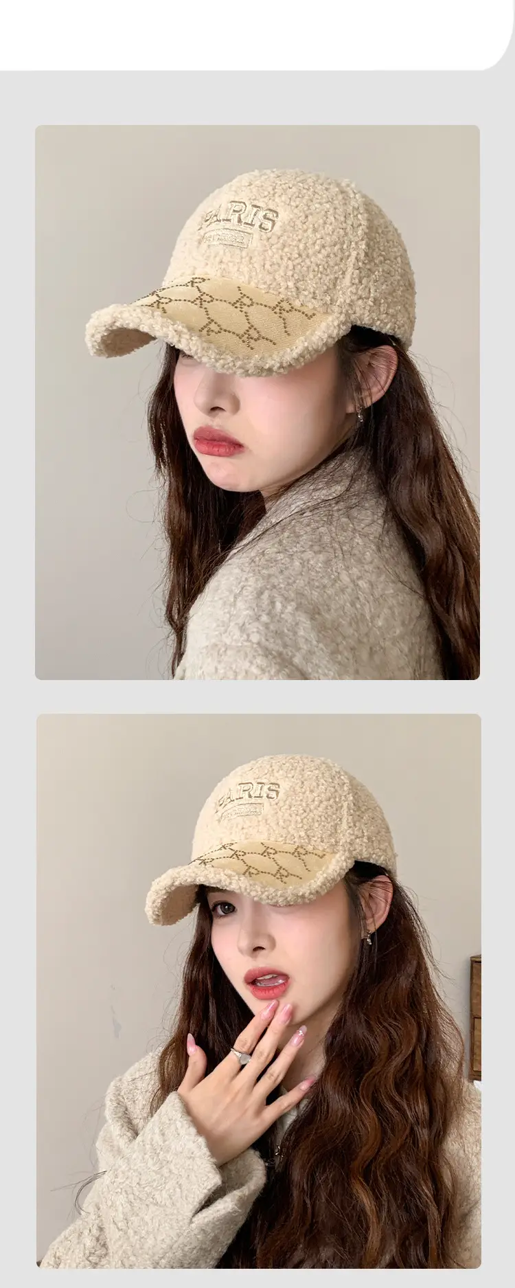 Winter Women's Embroidered Kimono Cap Warm Sunhat — feature 9