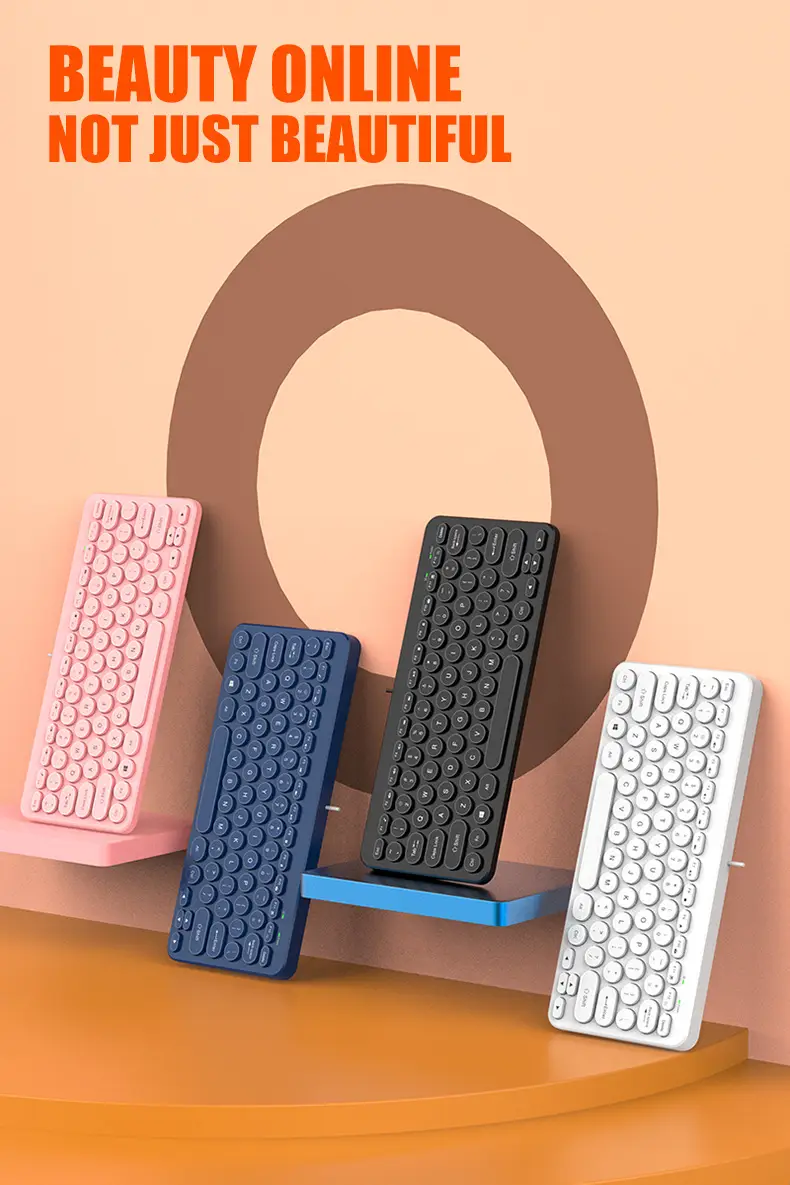 Notebook External K380 Keyboard Retro Round Keycap Mute Button Notebook Desktop Universal Neutral Keyboard — feature 15