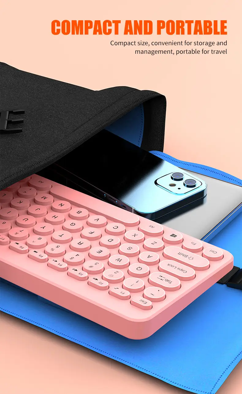 Notebook External K380 Keyboard Retro Round Keycap Mute Button Notebook Desktop Universal Neutral Keyboard — feature 20