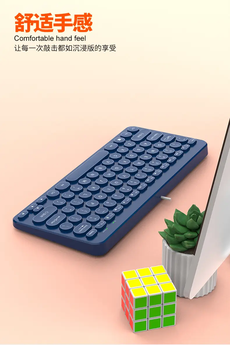 Notebook External K380 Keyboard Retro Round Keycap Mute Button Notebook Desktop Universal Neutral Keyboard — feature 9