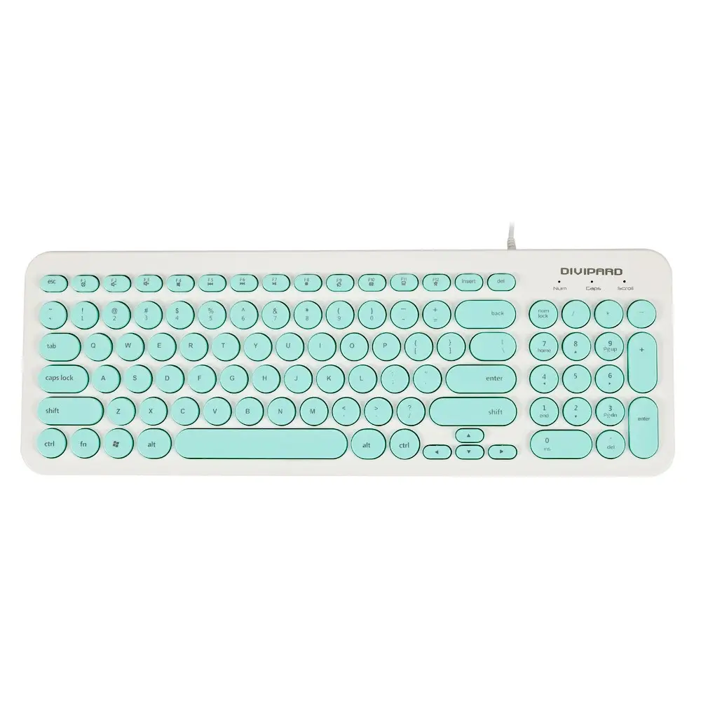 Notebook External K380 Keyboard Retro Round Keycap Mute Button Notebook Desktop Universal Neutral Keyboard