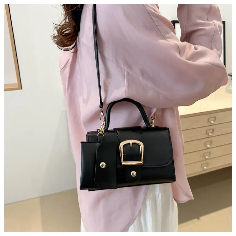 Black Small Square Handbag for Women — feature 10