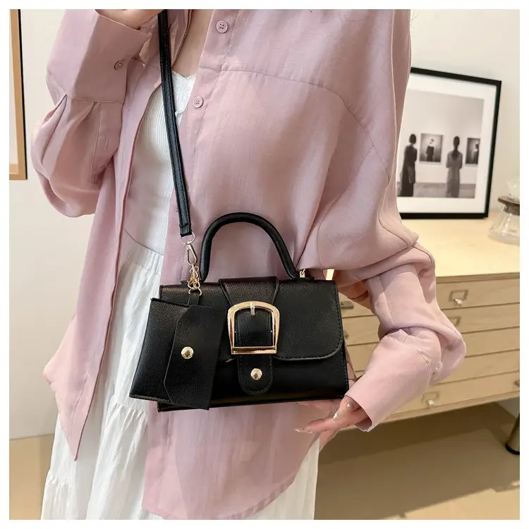 Black Small Square Handbag for Women — feature 11