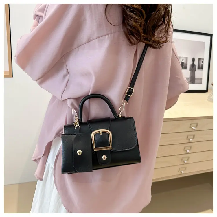 Black Small Square Handbag for Women — feature 12