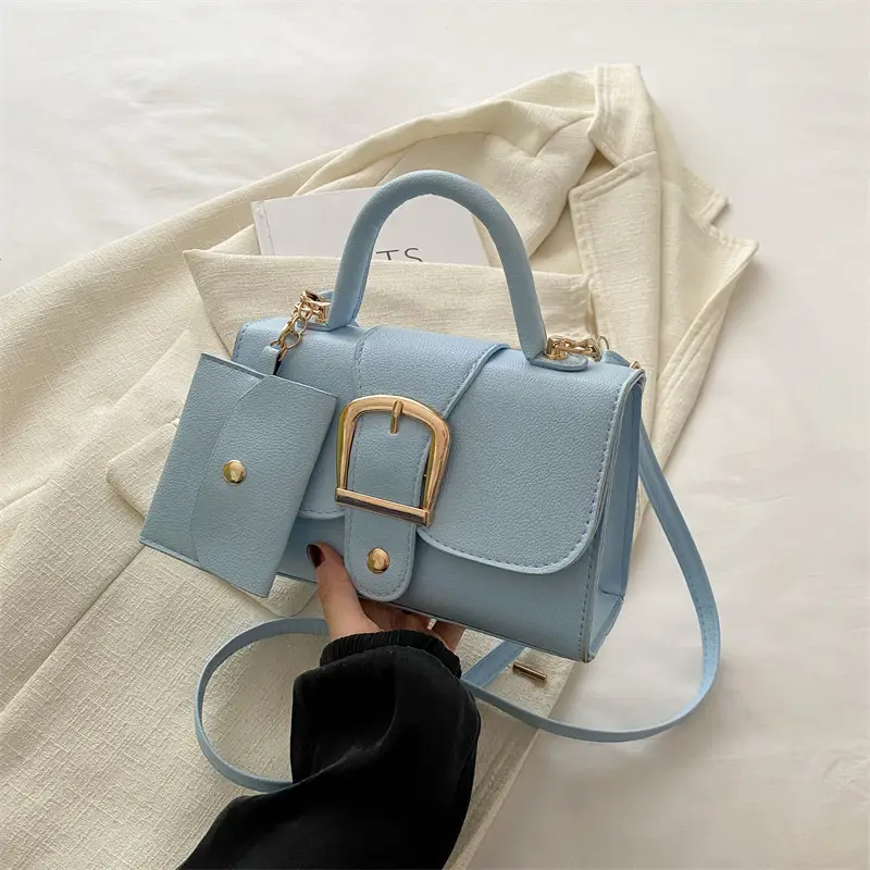 Black Small Square Handbag for Women - Image 4