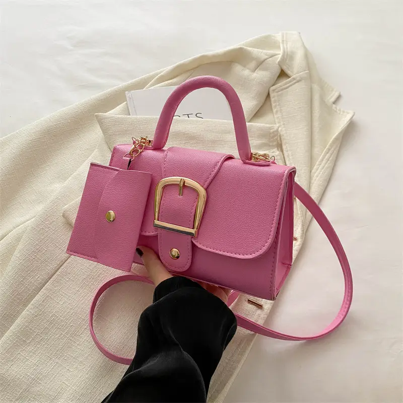 Black Small Square Handbag for Women - Image 6