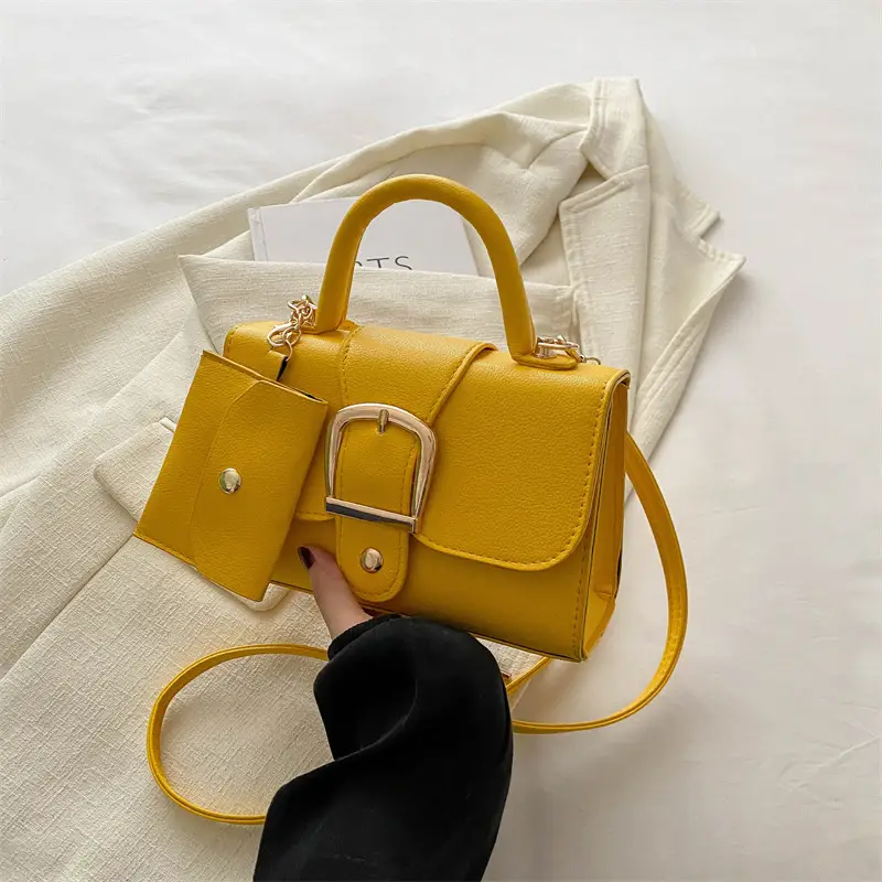 Black Small Square Handbag for Women - Image 7