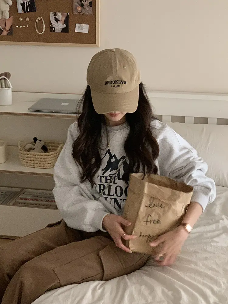 Women's Brooklyn Navy Cap Extra Large Wide Brim — feature 17