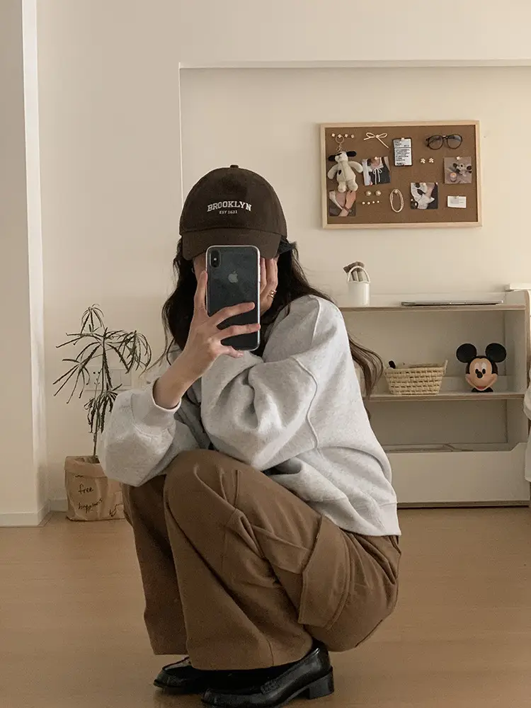 Women's Brooklyn Navy Cap Extra Large Wide Brim — feature 20