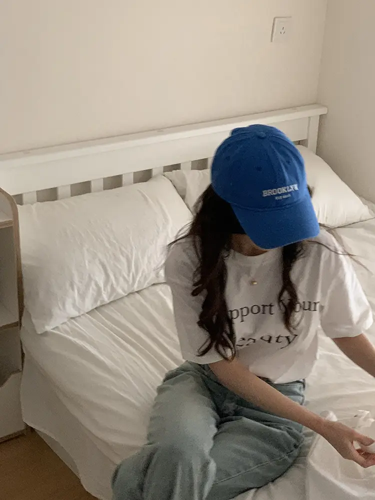 Women's Brooklyn Navy Cap Extra Large Wide Brim — feature 31