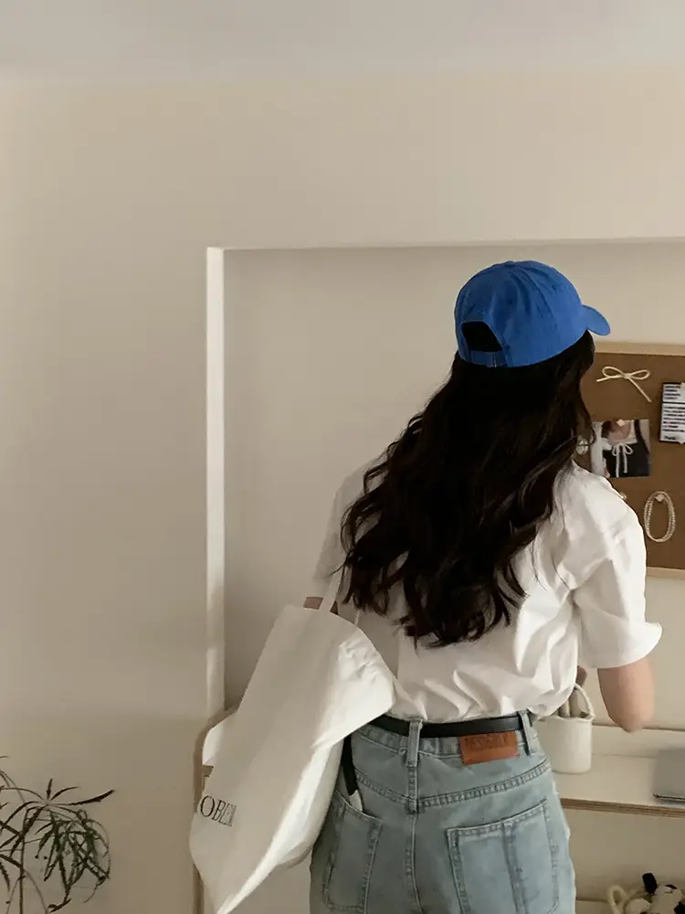 Women's Brooklyn Navy Cap Extra Large Wide Brim — feature 38