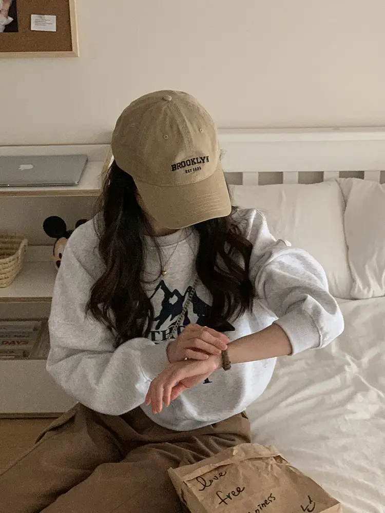 Women's Brooklyn Navy Cap Extra Large Wide Brim — feature 6