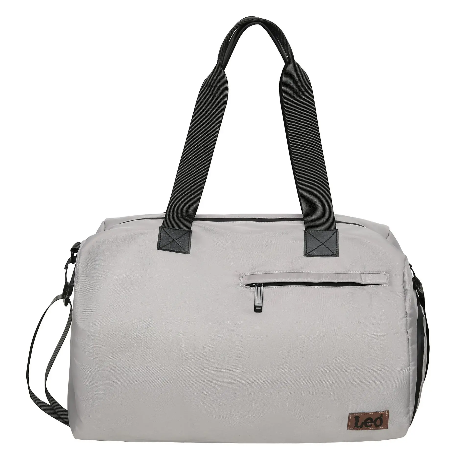 Large Capacity Gray Gym Travel Duffel Bag for Men - Image 2
