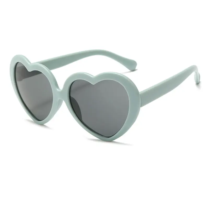 Heart-Shaped Anti-UV Kids Sunglasses Pink
