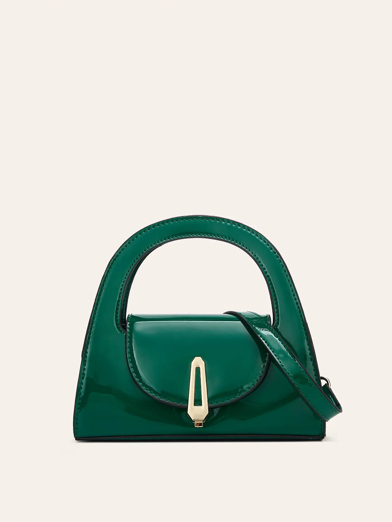 2025 Patent Leather Glossy Women's Bag Black
