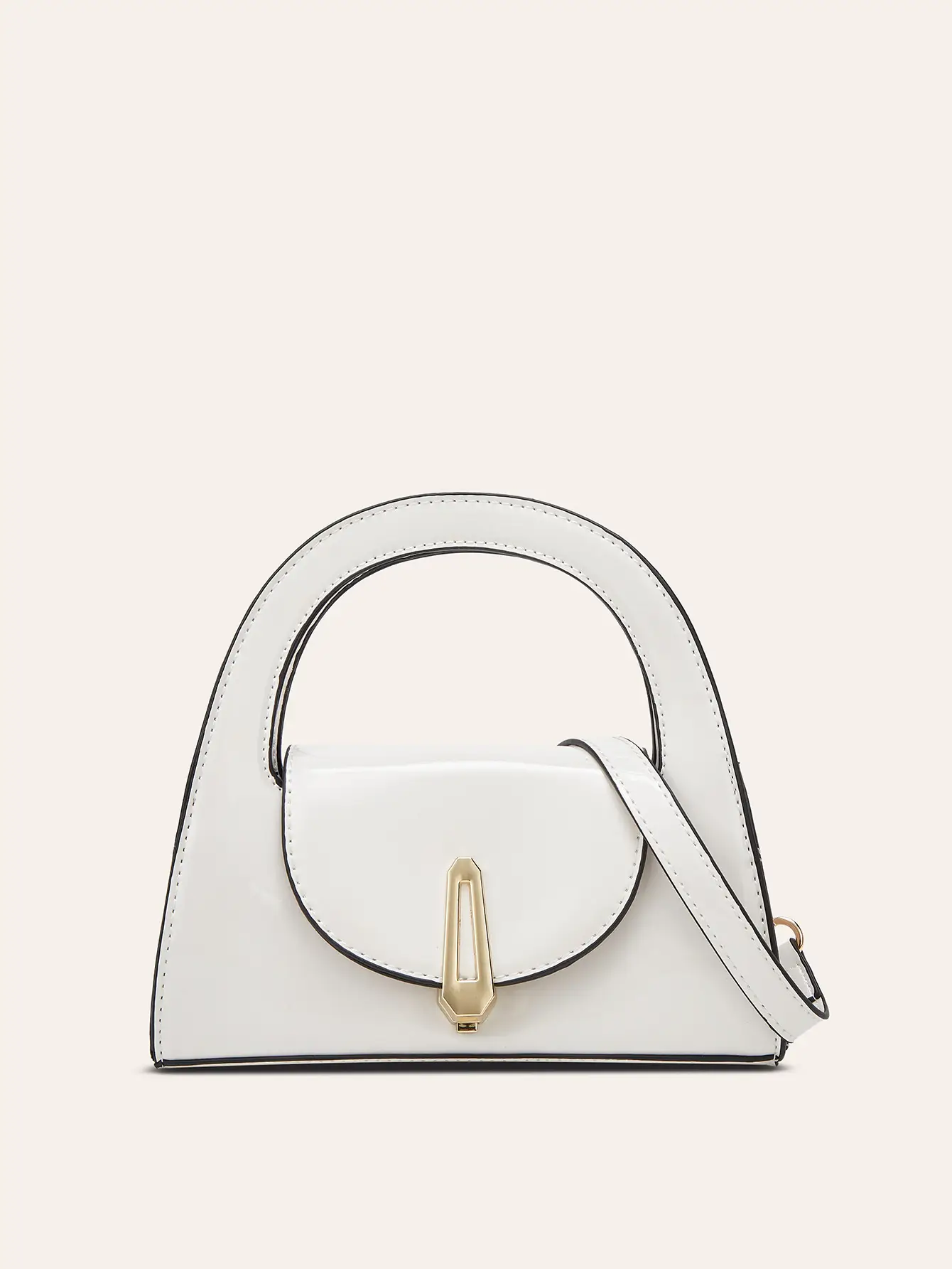2025 Patent Leather Glossy Women's Bag Black