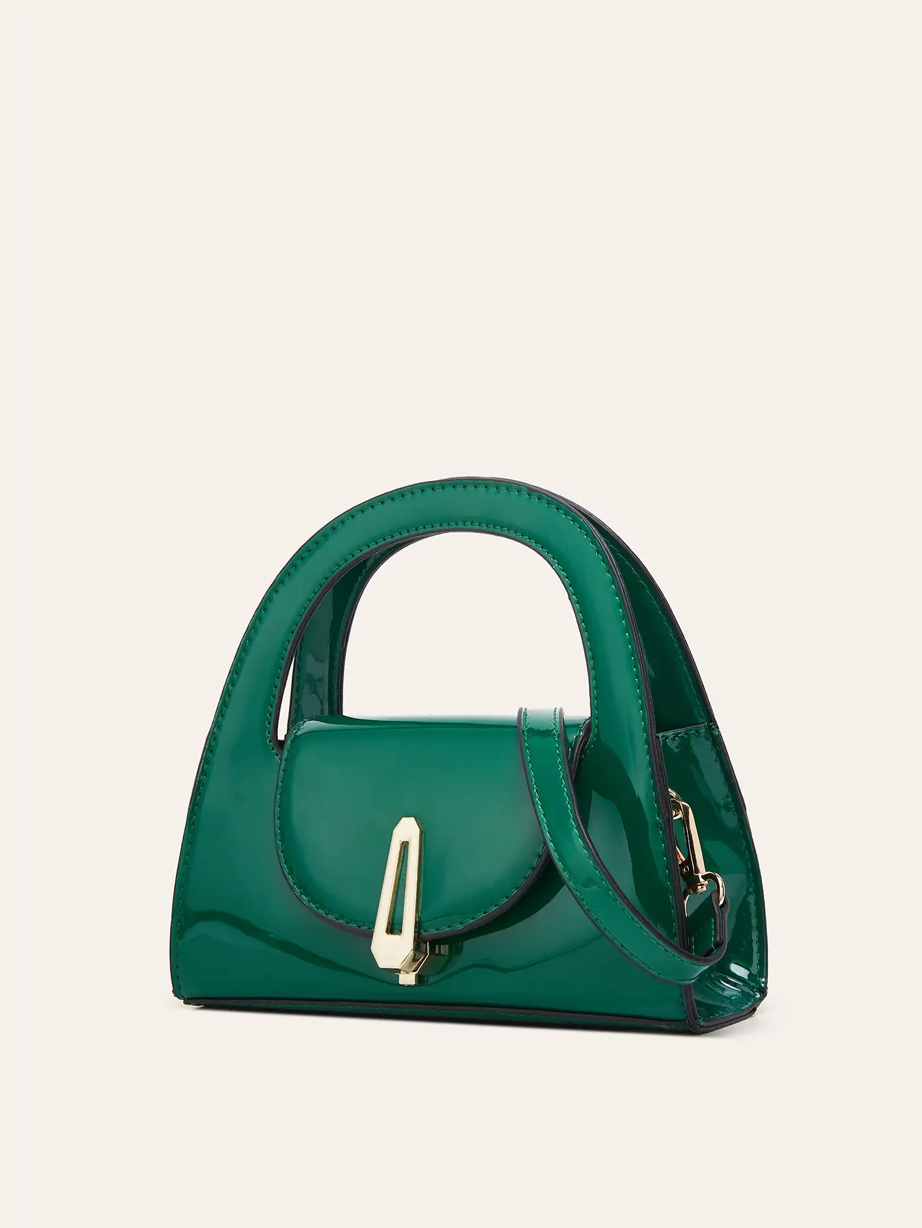 2025 Patent Leather Glossy Women's Bag Black — feature 12