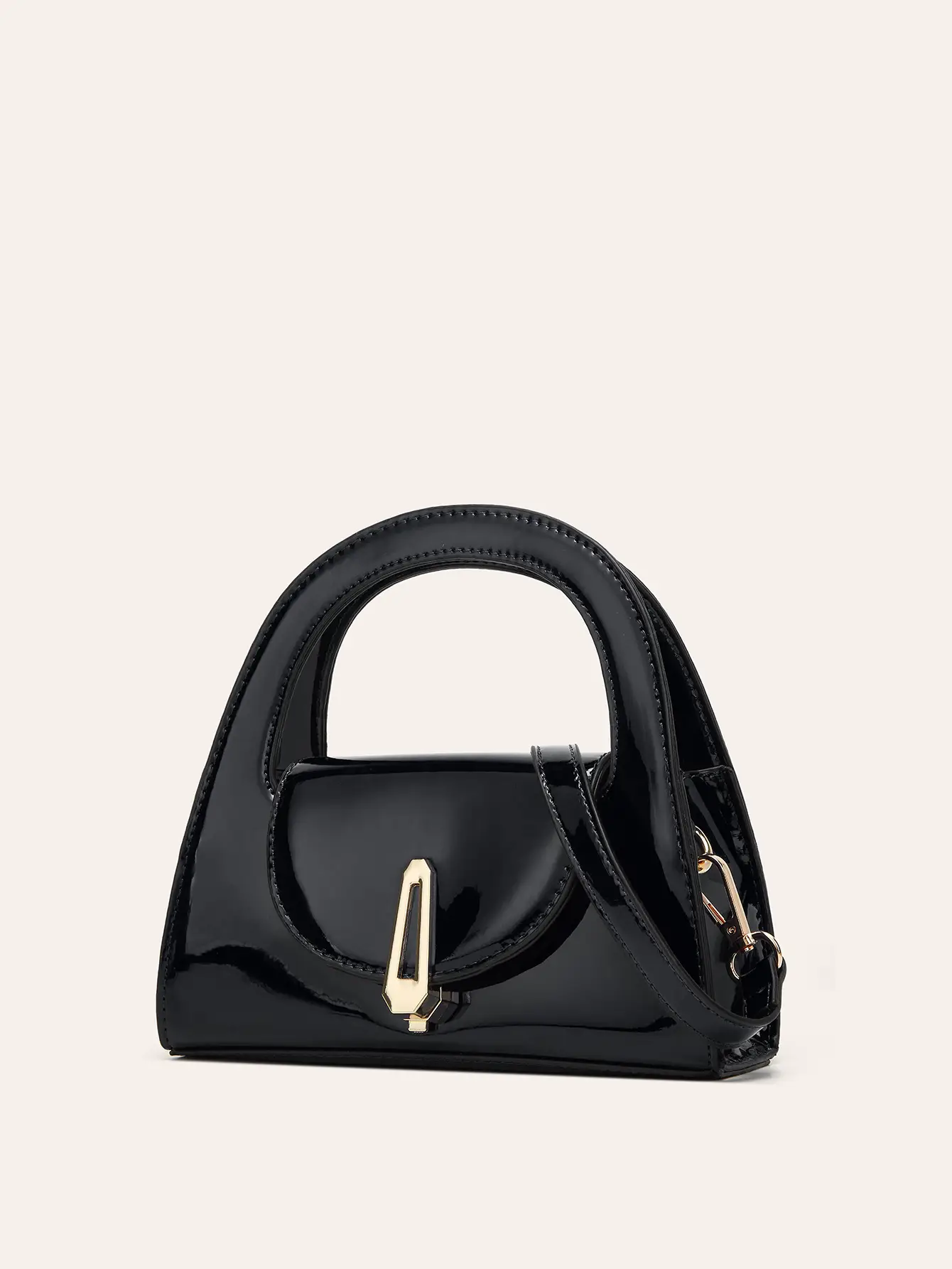 2025 Patent Leather Glossy Women's Bag Black — feature 3