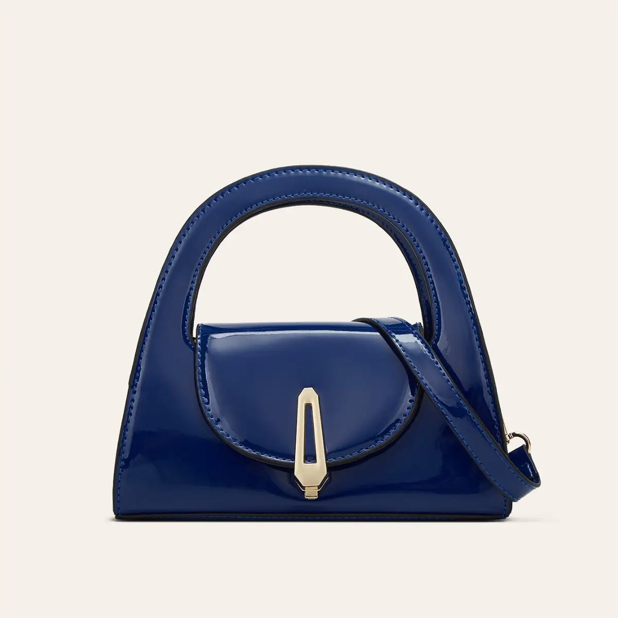 2025 Patent Leather Glossy Women's Bag Black