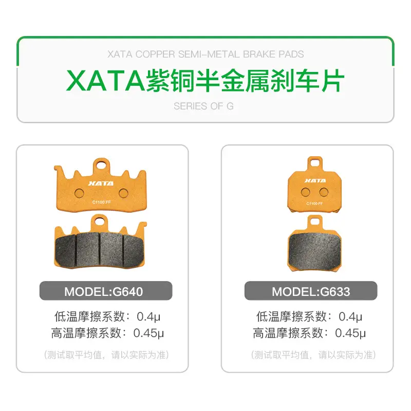 XATA Semi-Metal Brake Pads for Benelli BNG00 TNT600i BJ600GS - Image 4