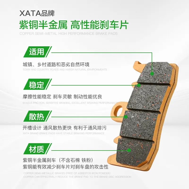 XATA Semi-Metal Brake Pads for Benelli BNG00 TNT600i BJ600GS - Image 5