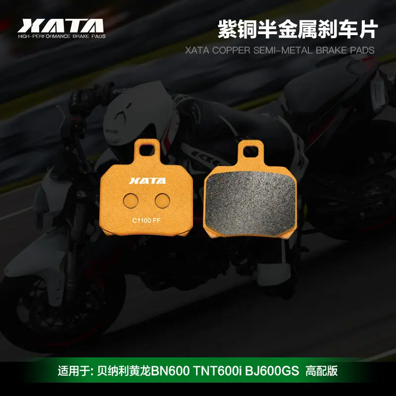 XATA Semi-Metal Brake Pads for Benelli BNG00 TNT600i BJ600GS - Image 2
