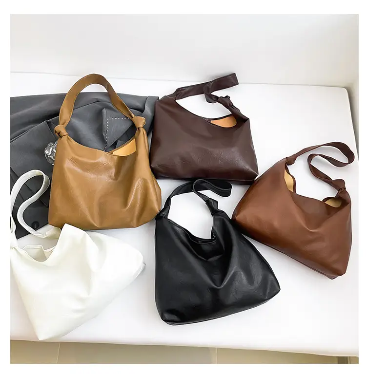 White Oil Leather Shoulder Bag for Women — feature 10