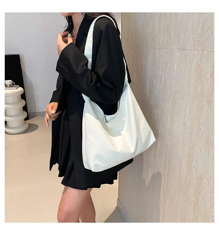 White Oil Leather Shoulder Bag for Women — feature 36