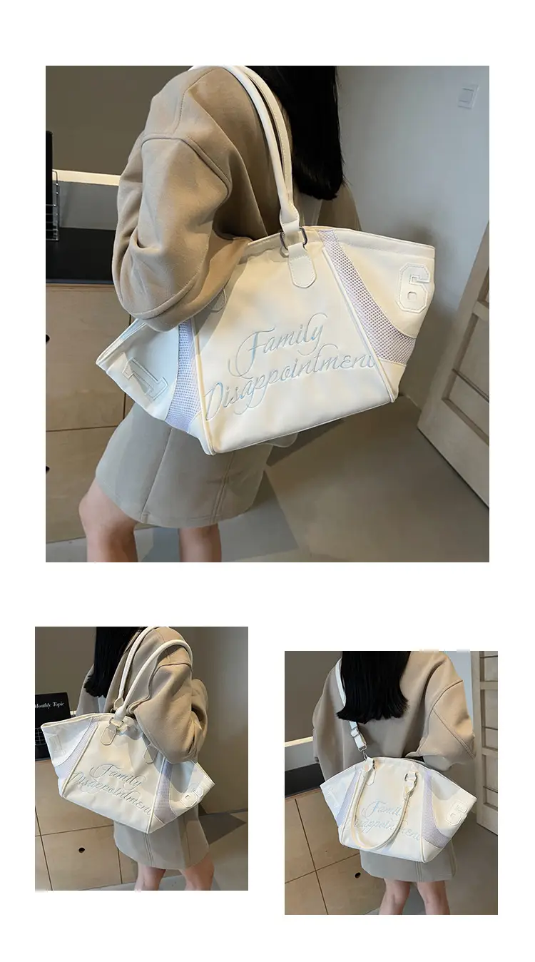 White Embroidered Shoulder Crossbody Bag for Women — feature 4