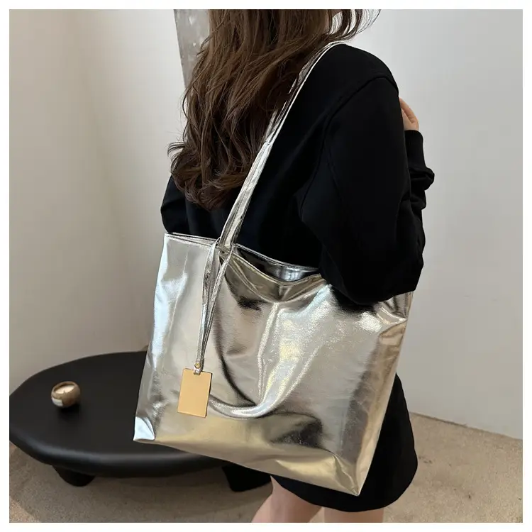 Laser Green Shoulder Tote Bag with Handle — feature 18