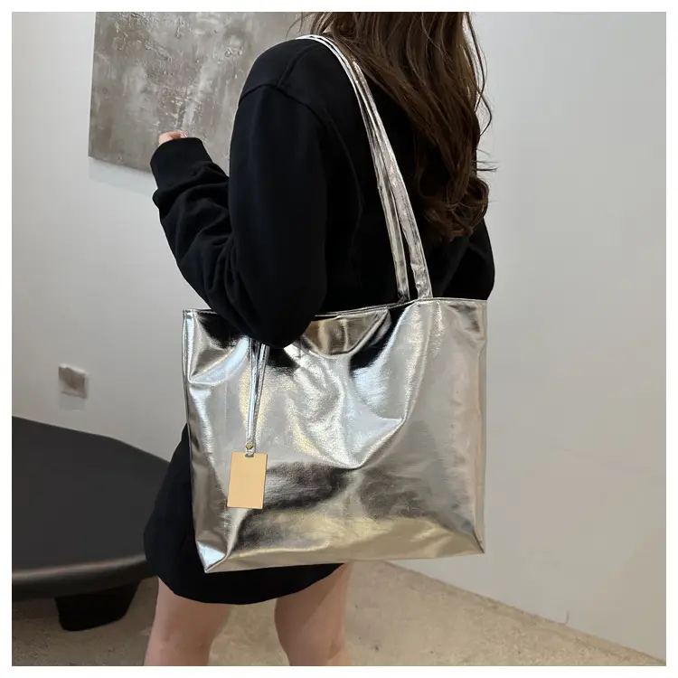 Laser Green Shoulder Tote Bag with Handle — feature 22
