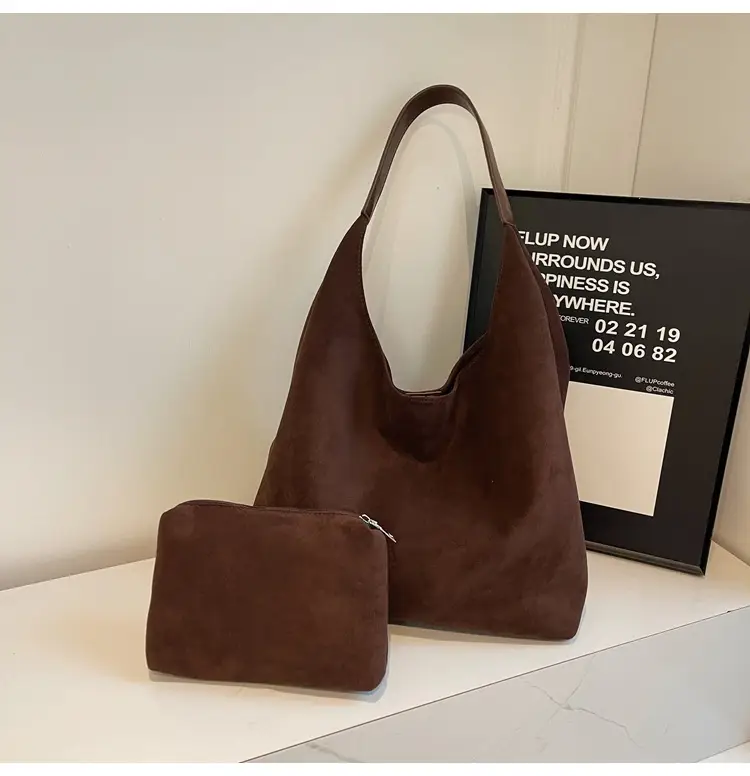 Vintage Soft Suede Shoulder Bag Women Large Capacity — feature 23