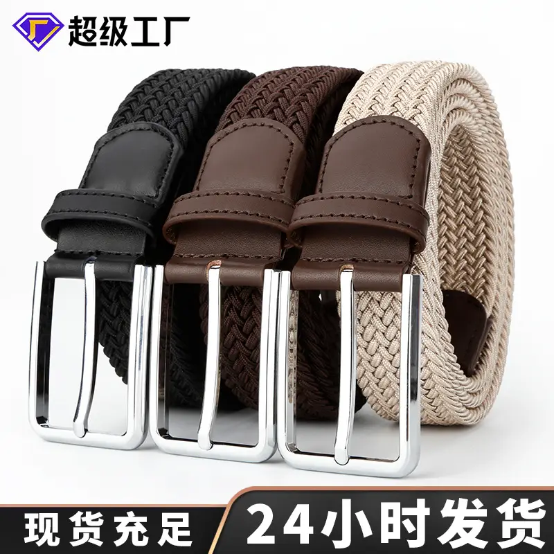 Men's All-Match Woven Belt with Pin Buckle - Image 6