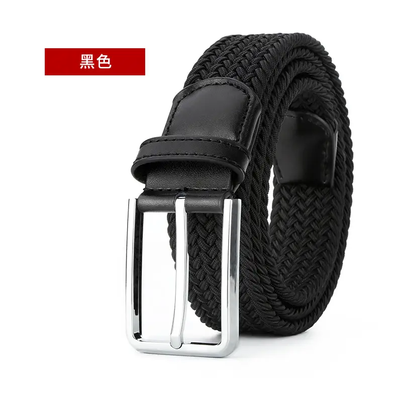 Men's All-Match Woven Belt with Pin Buckle - Image 2