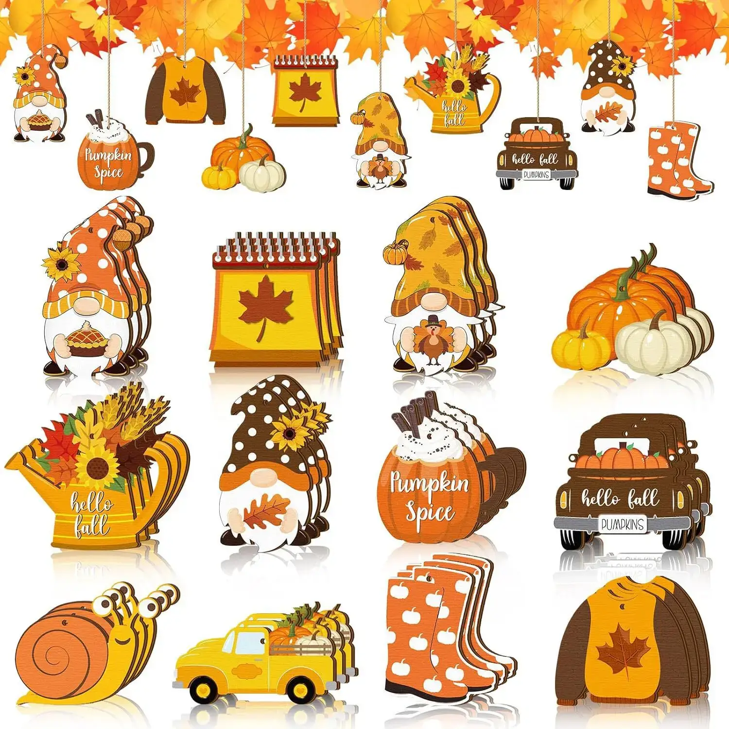 Autumn Wooden Decorations for Home Thanksgiving Tree Ornaments — feature 10