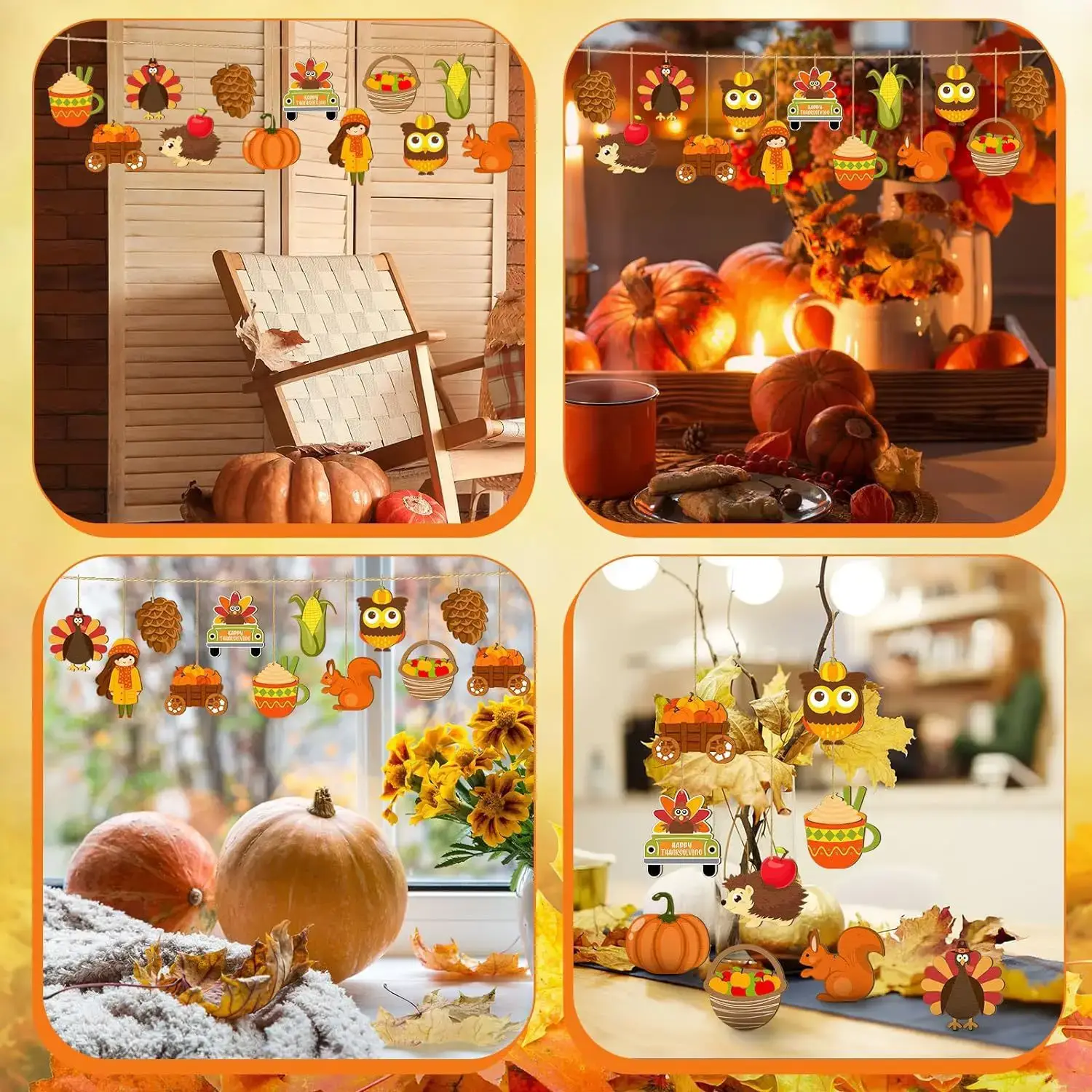 Autumn Wooden Decorations for Home Thanksgiving Tree Ornaments — feature 6