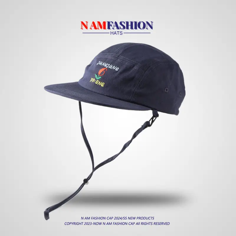 Korean-style Ins Blogger Lanyard Baseball Cap Women's Face Small Flat Eaves Street Hip-hop Cap - Image 4