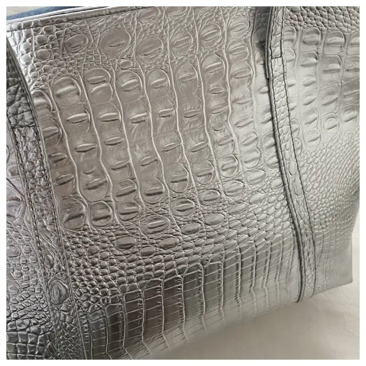 Silver Croc Embroidered Women's Shoulder Bag — feature 20