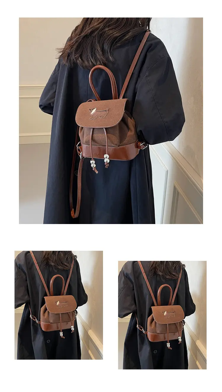 Retro College Style Women's 2024 Backpack — feature 11