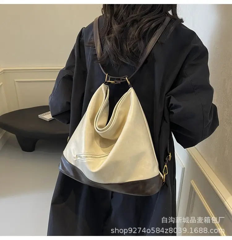 Retro Black Shoulder Bag for Women Large Capacity — feature 15