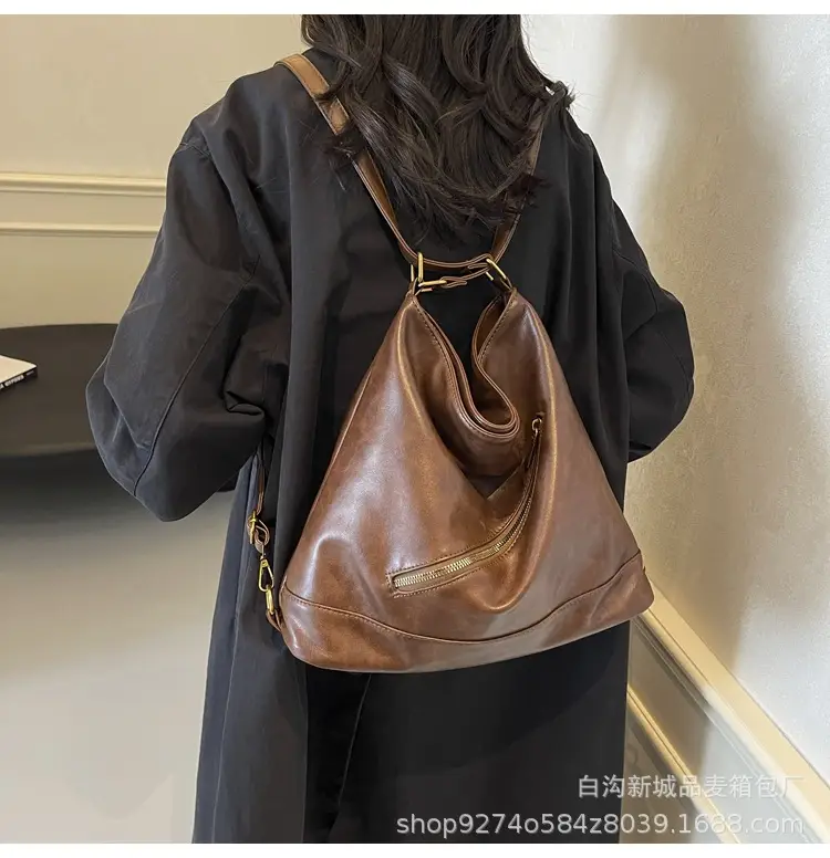 Retro Black Shoulder Bag for Women Large Capacity — feature 18