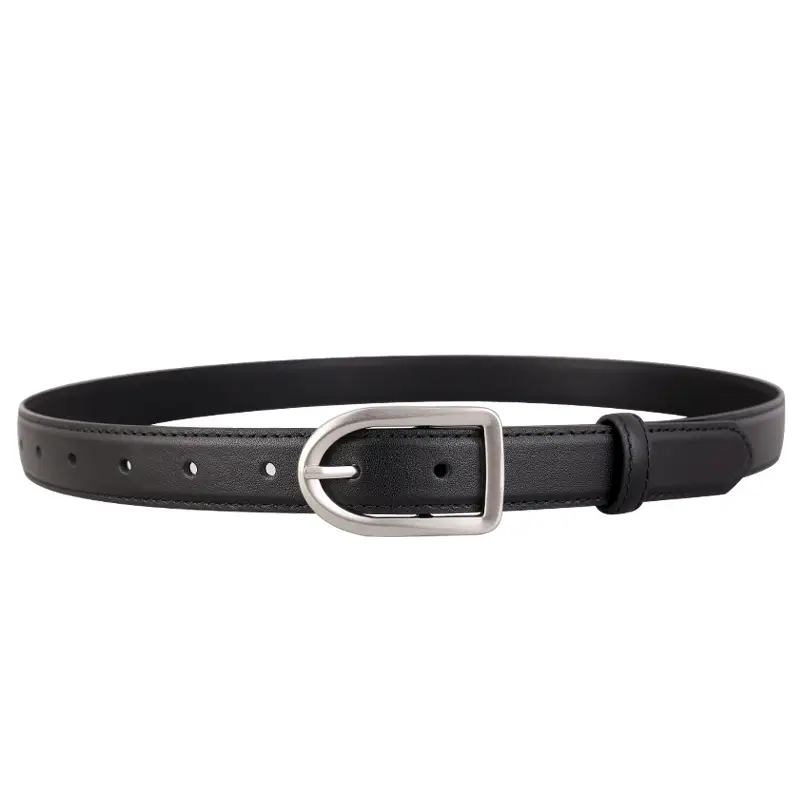Women's Brown Square Buckle Belt for Casual Wear - Image 8