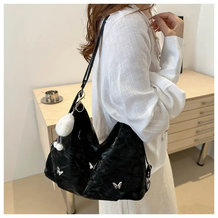Women's Gold Embroidered Shoulder Crossbody Bag — feature 22