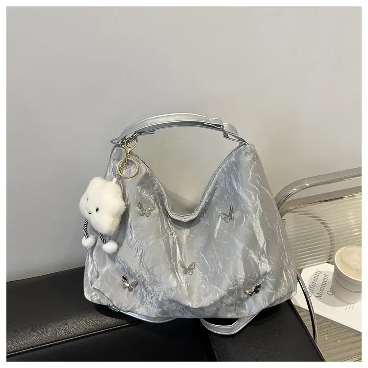 Women's Gold Embroidered Shoulder Crossbody Bag - Image 2