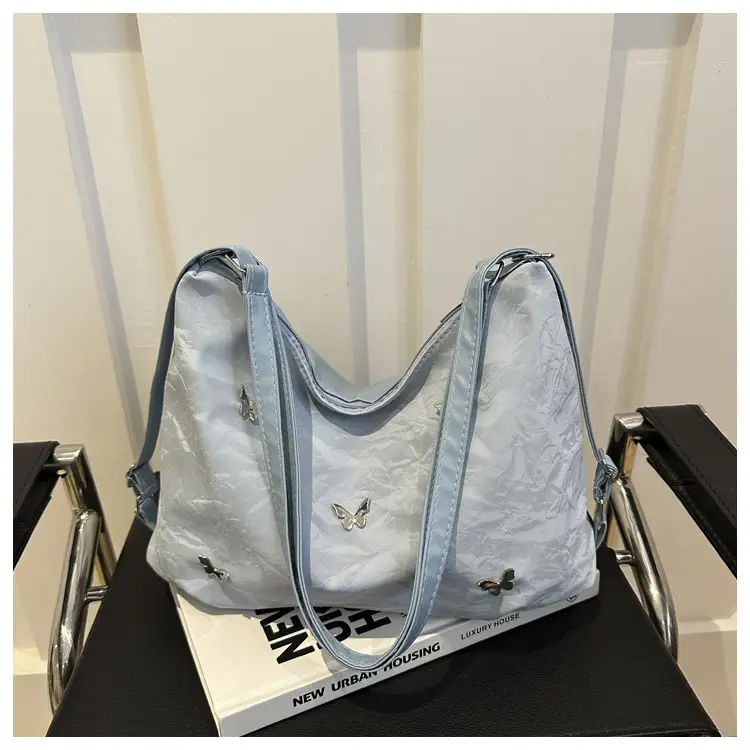 Women's Gold Embroidered Shoulder Crossbody Bag - Image 8