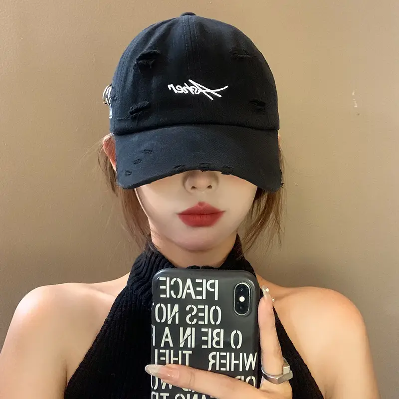 Men's Spring Cap with Letter Embroidery Beige - Image 7