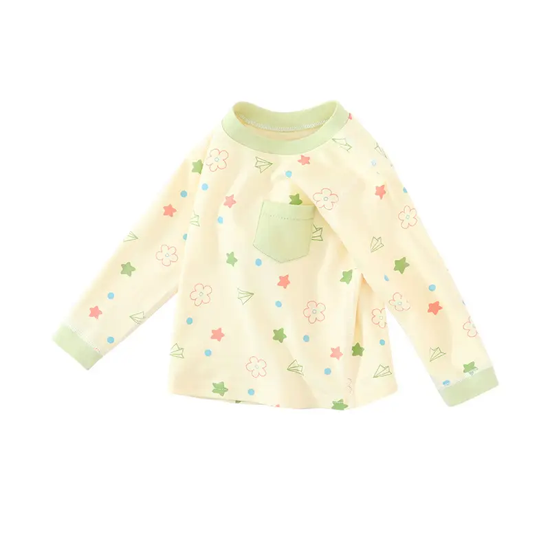 Newborn Baby Cotton Long Sleeve Top Blue Print