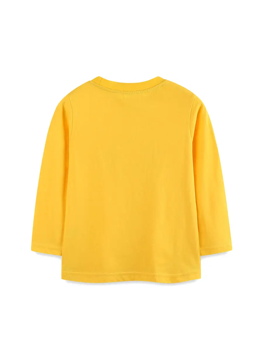 2026 Boys Long Sleeve Printed T-Shirt Yellow - Image 3