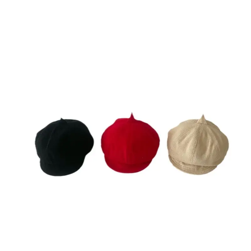 Beige Octagonal Baby Cap for Men Women - Image 8
