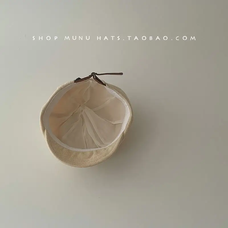 Beige Octagonal Baby Cap for Men Women — feature 15